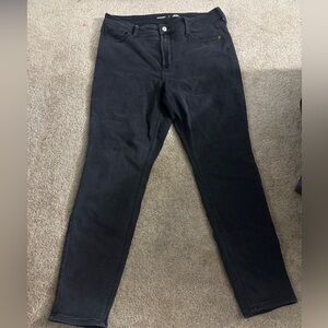 Old Navy High Rise Rockstar Super Skinny Built in Warm Black Jeans